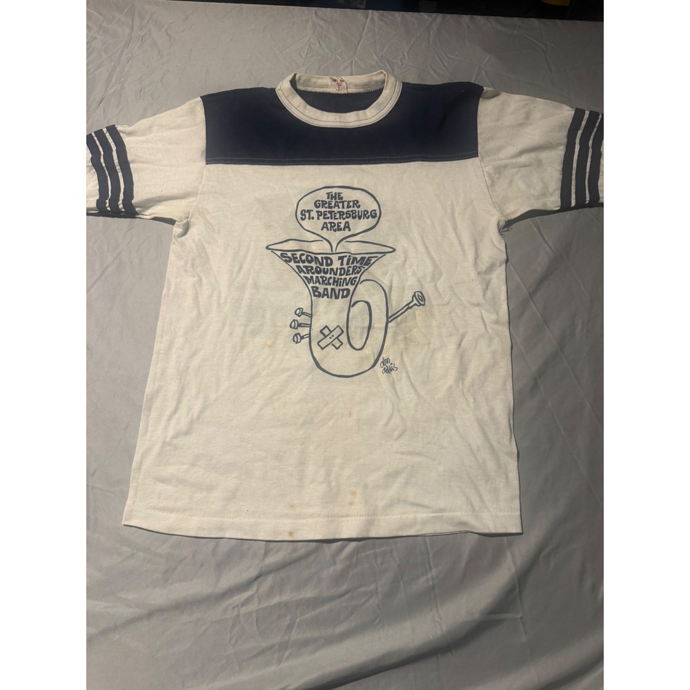Vintage St Petersburg Second Time Arounders Marching Band T-Shirt Don Addis USA